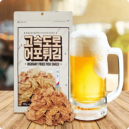 바삭바삭한 휴게소주전부리 튀김어포 100g 1봉 - 핵이득마켓
