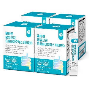 생유산균 프로바이오틱스 비타민D 4박스 30포 (총 4개월분) - 핵이득마켓